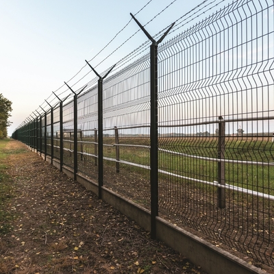 1.5mm 2.0mm 3.0mm Airport Fencing RHS Post 358 Anti Climb Fence
