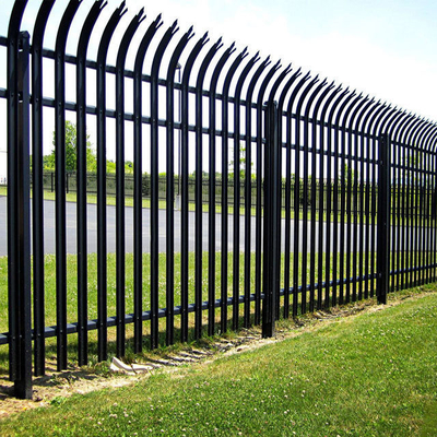 TLSW Notched Top Steel W Section Palisade Fencing Width 65-75mm