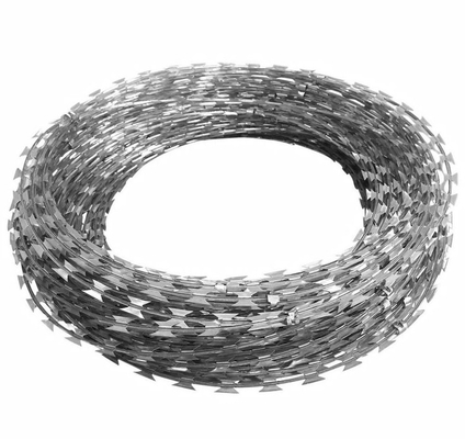 ISO9001 Stainless Steel Razor Barbed Wire Fencing 5m To 15m
