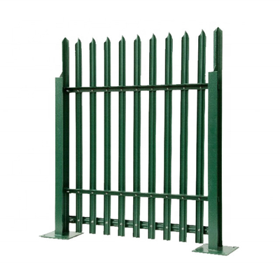 1.8m X 2.4m Metal Palisade Fencing Hot Dipped Powder Coated Steel Security