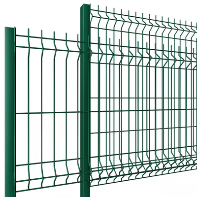 Outdoor Power Coated 3d Welded Wire Fence Bent High Security Curved Mesh