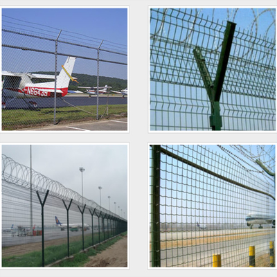 5.0mm Hot Dipped Galvanized Airport Security Fencing Razor Barbed Wire Anti Climb
