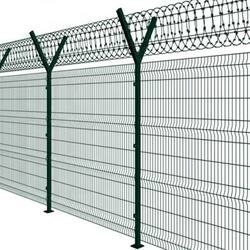 4mm Airport Security Fencing Hot Dipped Galvanized Powder Coated Durable