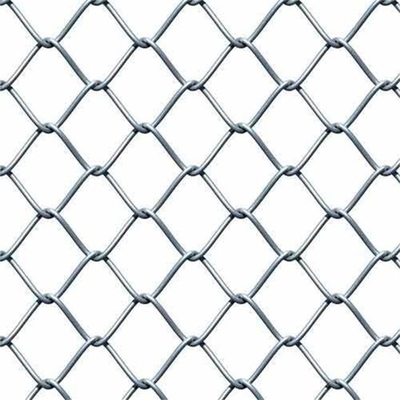 Plastic Coated Chain Link Fence Fabric 9 Gauge Black Color