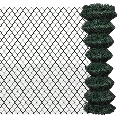 Hot Dipped Galvanized Chain Link Fence Panel With Round Post