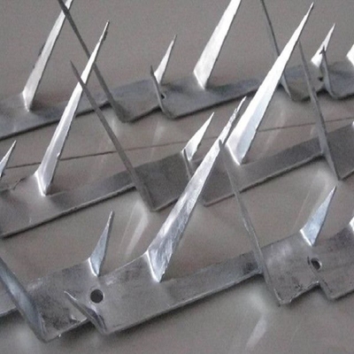 Hot Dipped Galvanized Single Razor Fence Security Spikes 1.25m Length