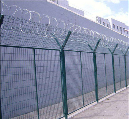 Rot Proof Airport Perimeter Fencing Galvanized 2.4m Height High Safety