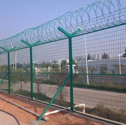 Rot Proof Airport Perimeter Fencing Galvanized 2.4m Height High Safety