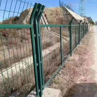 Frame Type Anti Climbing Welded Mesh Fencing 1.8mx3m For Railway Highway