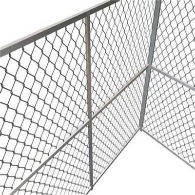 Rodent Proofing 3.0mm-4.00mm Cyclone Chain Wire Fencing With Top Barbed Wire