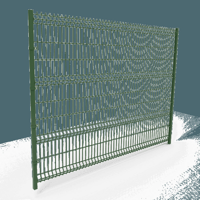 Pvc Coated Hot Dipped 3d Wire Fence Panels 630mm-2430mm Height
