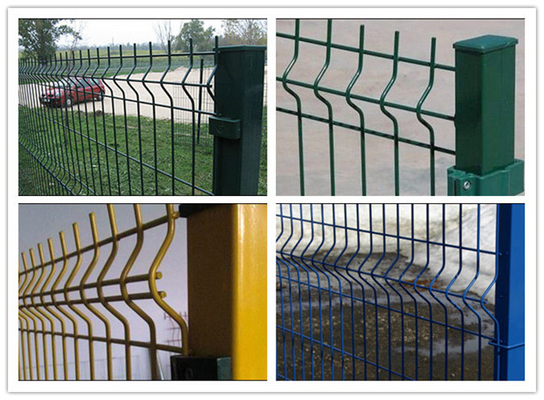 ISO9001 3d Curved Wire Mesh Fence 4ft Easily Assembly Rust Resistance