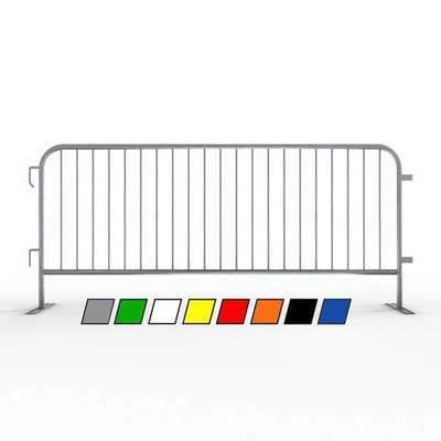 Blue Portable Crowd Control Barriers Fence With Flat Feet