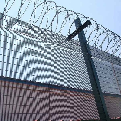 Waterproof 358 Mesh Anti Climb Prison Fence Hot Dipped Galvanized