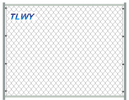 BWG18-BWG7 Colored Chain Link Fencing Panels 1x50m 1.2x50m