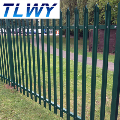China Anping TLWY 30 Years Factory  Galvanised Steel Palisade Spiked Security Fencing
