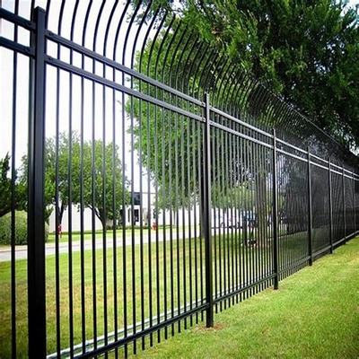 Courtyard PVC Coated Galvanised Steel Palisade Fencing ODM OEM