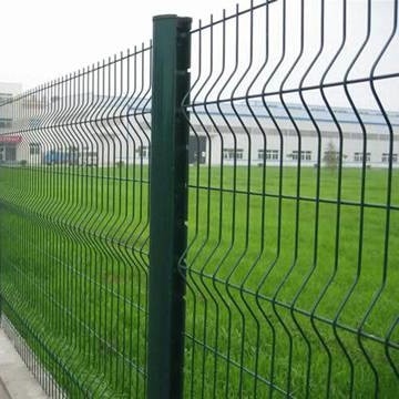 Anping TLWY High Quality Chinese Factory 3D Garden Fence Panel Curvy Welded Wire Mesh Fence with peach posts