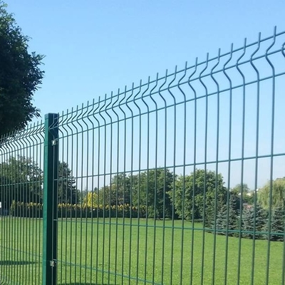 Galvanized Steel 3D Garden Fence Curvy Welded Fence Anti Corrosion