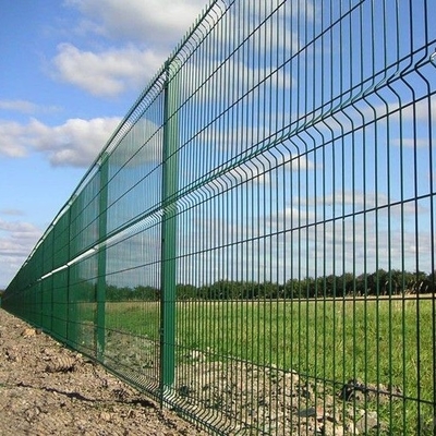 Galvanized Steel 3D Garden Fence Curvy Welded Fence Anti Corrosion