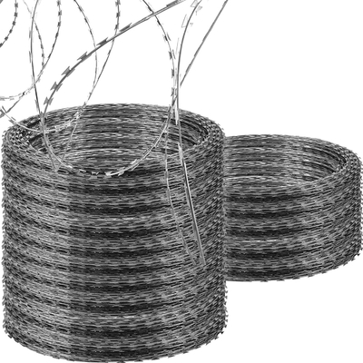 Anti Alkali Military  Security Barbed Wire Fencing BWG 12x12