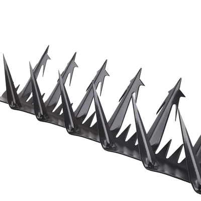 Single Razor Galvanized Steel Fence Wall Spikes 0.8mm To 2.0mm