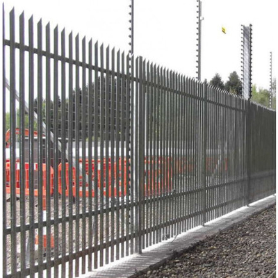 1.5mm 2mm 2.5mm Balcony Steel Palisade Fencing Pales Hot Dipped