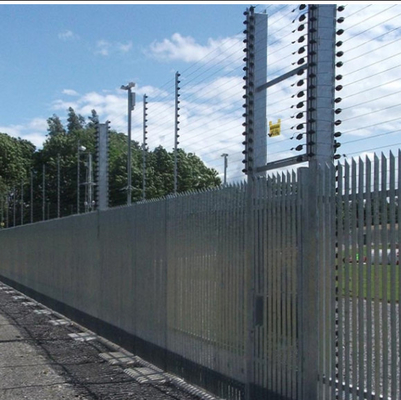 W Section D Section Steel Metal Palisade Fencing Panels 60*60mm
