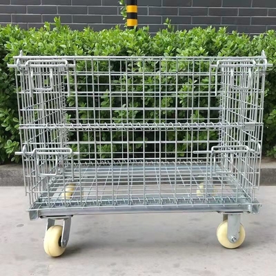 TLSW Industrial Foldable Wire Mesh Containers Capactity 1000kg