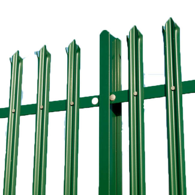 2.0mm 3.0mm Steelway Fence Secure Palisade Galvanised Metal Security Fencing