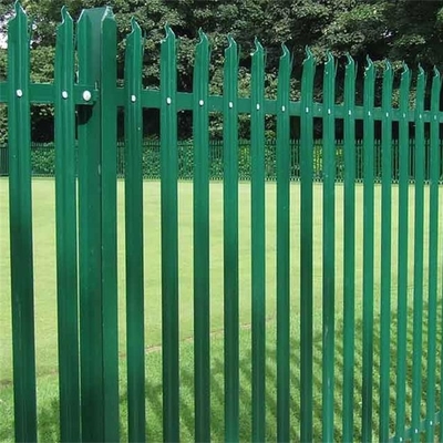 ISO9001 6ft Palisade Security Fence Powder Coated Easily Assembled