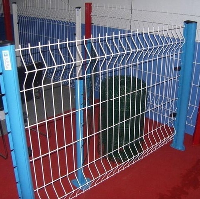 Galvanized Steel 3D Curved Security Welded Fence Panels 50x200mm 50x150mm