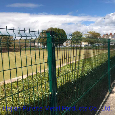 1.8m Height 3d Wire Mesh Fence Powder Coated Green Color For Sport