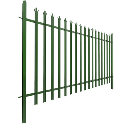 hot-dipped galvanized or PVC coated W pale and D pale type Palisade Fence - Security Fence for Factory and Residences