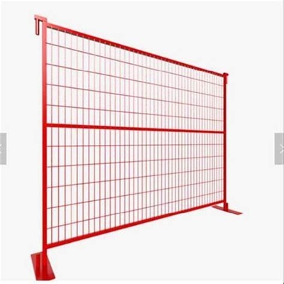 Orange Red Wire Movable Fence Temporary Fence Panels 24kg 2400mm*2100mm