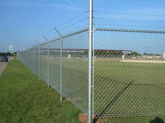 High Security ISO Chain Link Mesh Fencing 5 Foot 6 Foot 8 Foot Galvanized