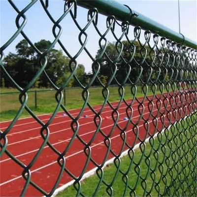 Galvanised Line Post Pvc Coated Chain Link Fence Roll 4mm Diameter 6ft
