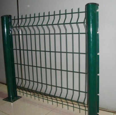 Curvy 3D Triangle Galvanized Welded Wire Mesh Fence PVC Coated