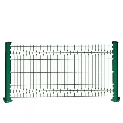 RAL 9005 Black Curved 3D Welded Wire Mesh Fence BWG 2.0MM-6.5MM