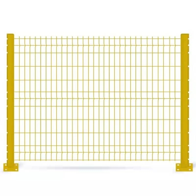 RAL 9005 Black Curved 3D Welded Wire Mesh Fence BWG 2.0MM-6.5MM
