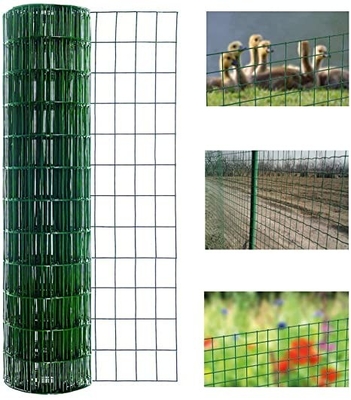 3/8 Inch 9.5mm Green Coated Wire Welded Mesh Fencing BWG23-19