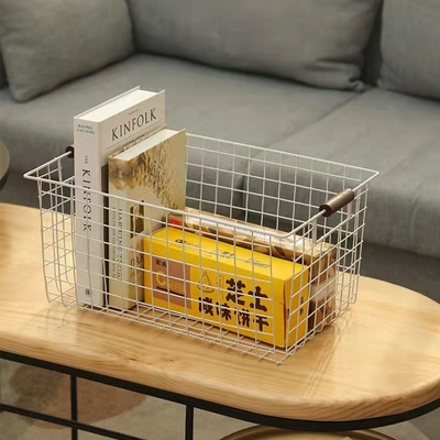 Small Medium Big Wire Mesh Container Stacking Baskets Plastic Spraying