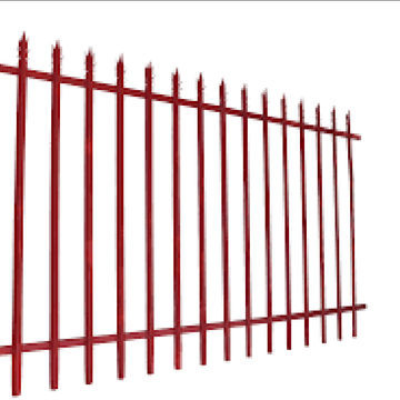 ISO9001 Powder Coated Galvanized Metal Palisade Fencing 50x50mm