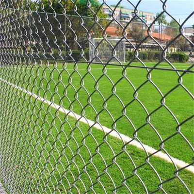 Metal 6 Feet Chain Link Mesh Fencing Hot Dip Galvanized Pvc Coated