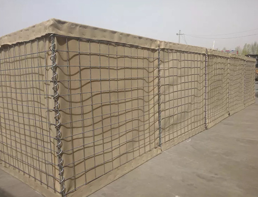 Heavy Duty Military Hesco Barriers Oliver Color 0.5mm - 2.0mm