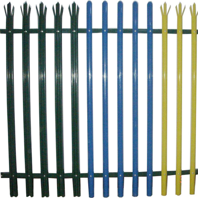 D Section Pale Metal Palisade Fencing Aluminium For Farm