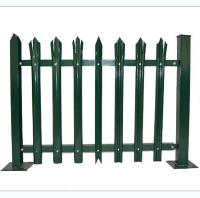 W Section Pales 2.0m Metal Palisade Fencing For Security